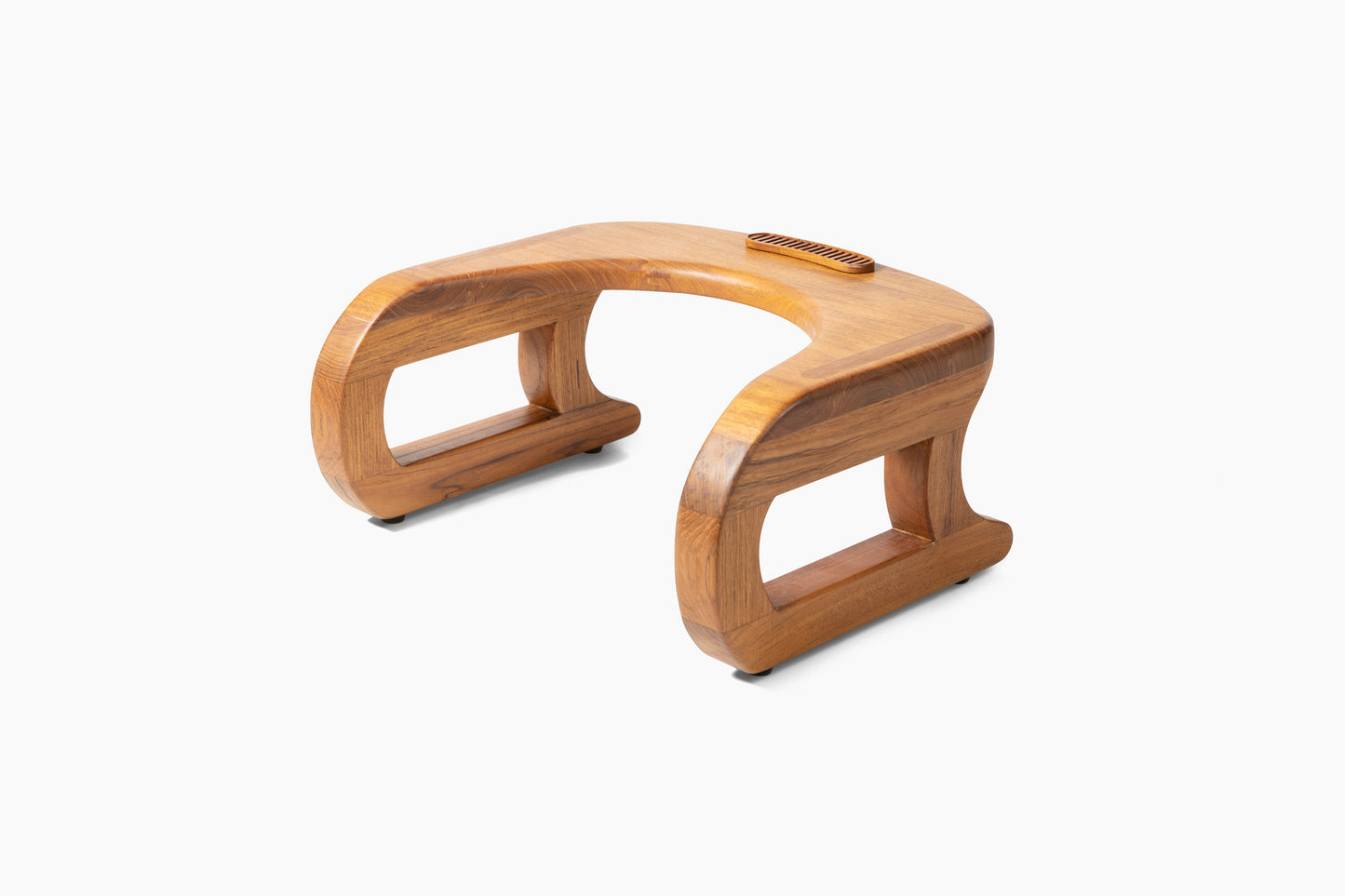 solid teak squat stool for toilet with wood essential oil diffuser